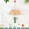 Linterna de tejido de bambú para el Día de Año Nuevo, linterna mini brillante de mano, paquete de materiales para manualidades DIY para niños, estilo antiguo, bote pequeño