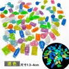Piedras Trituradas Luminiscentes para la Oscuridad Juguetes Luminosos para Niños Manualidades de Resina Piedras de Colores Decoración para Acuarios y Macetas Juguetes de Piedras Preciosas