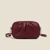 Bolsa Pequena Plissada da Moda para Mulheres 2026 Novo Modelo Três Camadas Transversal Porta-Moedas Bolsa de Mãe Bolsa de Ombro Bolsa de Celular