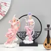 Artesanías de Monjes Voladores de Dunhuang Transfronterizos Adornos Decoraciones para el Hogar Sala de Estar Regalos al por Mayor Tendencia Nacional Resina Muebles Blandos