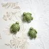 Cuentas con Forma de Tortuga Marina de Venta Caliente Transfronterizas, Cuentas Cerámicas Vintage de Agujero Recto, Pulsera DIY, Collar, Colgante, Accesorios de Joyería