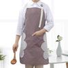 Estilo coreano tecido ajustável avental de mão avental listrado algodão moda cozinhar cozinhar cozinha à prova de óleo Coverall