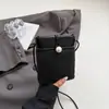 2025 Nuevo Bolso de Teléfono Móvil Tejido a Mano de Verano para Mujer, Bolso de Hombro Cruzado de Moda, Billetera Pequeña de Paja de Nicho