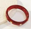 Pulseras Geométricas de Color con Incrustaciones de Diamantes Acrílicos Europeas y Americanas Pulseras Simples Personalizadas Transfronterizas Joyería de Lujo Ligero de Nicho Alta Gama