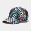 Europa y Estados Unidos creativo nuevo gorra de béisbol de escamas de pescado para hombres y mujeres personalidad calle hip-hop hip-hop sombrero gorra de ocio al aire libre