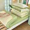 Juego de tres piezas 13372 de alta densidad para estudiantes 100% algodón, juego de seis piezas de color liso para dormitorio de litera, juego de cuatro piezas 100% algodón