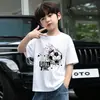 2026 Novo Estilo Verão Fino Manga Curta Roupas para Meninos, Streetwear Estiloso Moda Infantil, Conjunto de Algodão Puro de Verão para Meninos