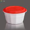 Cuenco desechable para llevar de grado alimenticio P5 esmerilado con película de logotipo imprimible, adhesivo interior para calentar en microondas, envasado refrigerado.