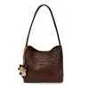 Bolsa de Gran Capacidad para Mujer 2026 Nuevo Estilo Súper Popular Nicho Tejida Bolso Tote para Viajes Diarios Aspecto de Alta Gama Bolso de Mano para Hombro