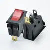 Interruptor Kcd3-B2 Certificado CQC em Formato de Navio com Luz Rocker Europeu 3 Pinos 2 Velocidades Azul Slot Duplo