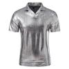 25 verão comércio exterior novo masculina design bronzeamento gola manga curta camiseta masculina casual solta manga curta camisa POLO