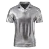 Camiseta de Solapa Talla Grande Verano 2025 Amazon para Hombre Diseño Bronceado Camiseta de Manga Corta con Solapa Polo para Hombre Transfronterizo