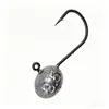 Anzuelo de Pesca Mustad Anzuelo Invertido Anzuelo con Vástago Curvo Anzuelo con Cabeza de Plomo Señuelo Blando Micro Señuelo Anzuelo Delgado Fundido a Presión Vástago Delgado Doble Púa Forma de Huevo
