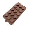 Molde de silicone geométrico de cereja para chocolate, molde de gelo, molde para gelatina, pudim, doce, molde para vela