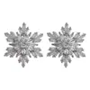 Clip para Audífonos de Copo de Nieve Giratorio Hebilla de Diamante Moda DIY Versátil Pendientes Decorativos Pequeños Adecuados para Audífonos Freeclip