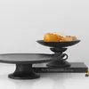 Diseño Original Moderno Bandeja de Madera Maciza Almacenamiento Bandeja para Frutas Bocadillos Bandeja para Pasteles Sala de Modelos Decoraciones de Mesa de Café B&B