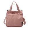 Bolsa de Lona de Algodón de Color Puro Estilo Coreano Personalizada por el Fabricante Bolso de Mano Simple de Alta Gama Retro Versátil Bolsa Cruzada Forestal