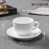 Caneca Transfronteiriça, Xícara para Café Americano Gelado, Conjunto Retrô de Xícara de Café de Cerâmica e Pires, Xícara Europeia para Latte, Copo de Água de Luxo Leve