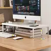 Soporte elevador para computadora de escritorio, elevador de monitor, estante de almacenamiento para escritorio de oficina, base, soporte, almohadilla, estante