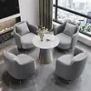 Juego de sofá individual y mesa de centro estilo lujo ligero para recepción comercial, oficina de ventas, mesas y sillas de negociación, sofá de recepción de oficina