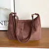 Moda europeia e americana coleção de outono 2026: bolsa de ombro e bolsa tote crossbody estilosa, de grande capacidade, casual, simples e versátil