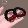 Diadema de Pelo de Gama Alta 2026 Modelo Nuevo Scrunchie Rojo Diadema para el Cabello para Mujeres Peinado de Moño Elástico para el Cabello para el Año de Nacimiento Accesorio para el Cabello