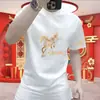 Camiseta Popular Estampada de Manga Curta para Homens 2026, Novo Estilo de Verão, Marca Tendência Casual Solta Versátil Camiseta Top Roupas Masculinas