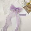 Bow Hairpin Verão Feminino Internet Popular 2020 Novo Estilo Cabelo Super Fairy Ribbon Cabeça Traseira Top Clip Hairpin Acessórios para o Cabelo