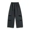 Pantalones de trabajo para hombre estilo deportivo para exteriores, otoño/invierno, talla grande, corte holgado, casual, a prueba de viento, estilo de montaña, modernos, versátiles, pantalones de pierna recta