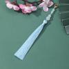 Broche de Langosta Borla de Bambú Borla de Cuenta de Jade Flecos Estilo Chino Colgante Colgante de Abanico Retro Clásico Adorno para Colgar en Bolso