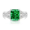 Transmissão Ao Vivo Mais Vendido Anel Vintage Colorido com Pedra Preciosa Corte Flor de Gelo para Mulheres, Diamante de Alto Carbono Super Brilhante Banhado a Ouro Real, Dropshipping do Tiktok