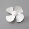 Diámetro 50 Hélice de Plástico de Cuatro Palas Pala de Viento Pequeña Mini Tech Hecho a Mano Accesorios de Producción Pequeña Aspas de Ventilador DIY