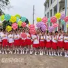 Balões Decorativos de Girassol com Rosto Sorridente Cenário de Cerimônia de Abertura Adereços de Mão para Fotos Jardim de Infância Escola Primária