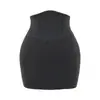 Minifalda Bodycon Adelgazante de Cintura Alta Estilo Hot Girl 2025 Otoño Sexy Cintura Delgada Ceñidor Anti-Exposición Media Falda