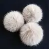 Bolas de Piel Sintética de Zorro, Bolas de Felpa de Colores, Accesorios para Ropa y Zapatos, Colgantes para Sombreros, Bolas de Piel Grandes, Manualidades Transfronterizas
