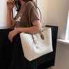 Bolso de Gran Capacidad para Mujer 2024 Nuevo Verano Bolso de Hombro Versátil Textura Bolso de Clase para Estudiante Universitario Bolso Tote para Viajero