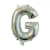 Globo de aluminio de cuerpo delgado de 16 pulgadas, letras pequeñas en inglés A-Z, para venta al por mayor transfronteriza, decoración de cumpleaños, boda, sala de bodas