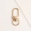 Hebilla de Puerta Metálica en Forma de U Pintada de Colores Hebilla de Resorte Llavero Giratorio Accesorios para Joyería DIY Llavero Colgante de Muñeca