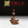 Caballo de Madera Arcoíris Estilo Antiguo Moneda de Cobre Pony Cadena de Teléfono de Madera Colgante Yiming Xianyuan Creativo Dibujo Animado Caballo del Zodiaco Adorno