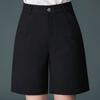 No. 48 Nylon de Seda de Hielo Casual Pantalones Cortos Blancos Verano Nuevos Pantalones de Pierna Ancha Pantalones Medianos Delgados Pantalones de Cuatro-Cinco Puntos