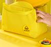 Fiambrera de vidrio DUCK para trabajadores de oficina, recipiente especial para calentar frutas en el microondas, caja para mantener la frescura, fiambrera