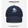 Gorra de Béisbol Bordada de Cachorro Estilo Coreano Ins Dulce y Linda para Hombres y Mujeres, Versátil para Primavera y Otoño, Hace que la Cara se Vea Más Pequeña, Gorra de Pico Suave