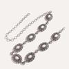 Cadena de Cintura de Metal Pesado Estilo Palacio Songshi Blanco Tallado Fino Industria Pesada para Mujer Moda Retro en stock Cinturón