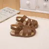 2026 Nuevas Sandalias de Verano para Niñas Punta Cerrada Suela Suave Antideslizantes Bebé 0-1 Año 2 Zapatos para Caminar Sandalias Romanas para Bebé