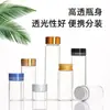 Botella Pequeña de Vidrio Transparente de Alto Borosilicato de 22 mm de Diámetro con Tapa de Aluminio Rosca, Botella con Control de Dispensación, Botella de Tinta de 5 ml 10 ml
