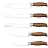 Cuchillo de Cocina Yangjiang al por Mayor Mango Hueco Cuchillo para Rebanar Estilo Chino Cuchillo de Cocina para el Hogar para Mujeres con Mango de Madera de Colores Cuchillo de Doble Propósito para Picar y Rebanar