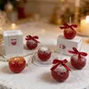 Nuevas Velas con Forma de Manzana de Estética de Estilo de Vida, Velas Aromáticas, Souvenirs de Frutas para Nochebuena, Recomendadas para la Decoración de Mesas y para Regalar para Crear un Ambiente Festivo