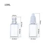 Botellas de gotas para ojos en stock, empaque de plástico PE, frascos goteros dispensadores de reactivos, frascos goteros pequeños de 5-10 ml para tinta y pigmento, botellas exprimibles