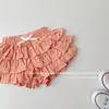 Nueva falda de volantes de verano para niñas, falda pastel TUTU de cuadros para bebé, falda mullida elegante disponible para venta al por mayor