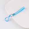 Cuerda de cuero de silicona con letras simples y coloridas, combina con todo, para bolso, llavero para teléfono móvil, accesorios de joyería